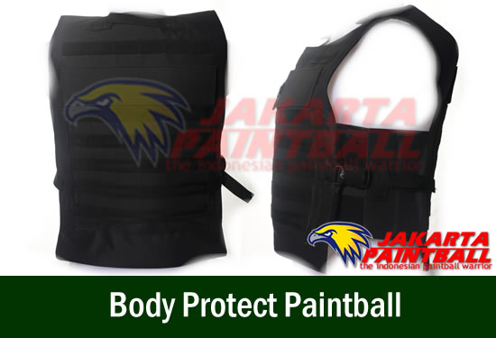 Body Protect Paintball Hitam